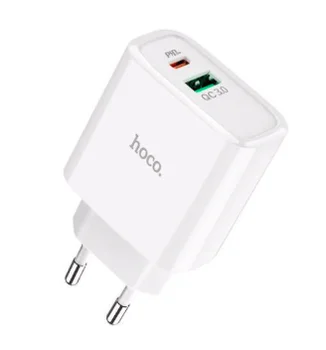 

Сетевое зарядное устройство Hoco C57A PD+QC 3.0 с USB и Type C разъемами