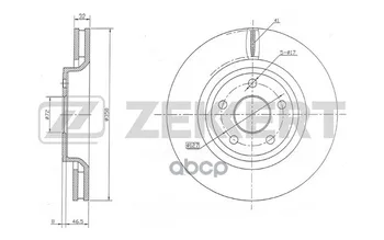 

TORM disc. Before. Jeep Grand Cherokee IV 10-zekkert art. bs-5646