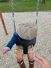 Sombrero en espiga plana para bebés, accesorios de forro suave de algodón, Vintage