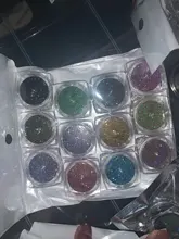 12 unids/set uñas polvo escamas iridiscentes lentejuelas oro plata Super brillante lentejuelas uñas artísticas manicura Decoración