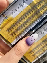 60 racimo/caja de pestañas individuales 0,07/0,1 grueso conjunto de pestañas extensión 3D pestañas falsas naturales al por mayor
