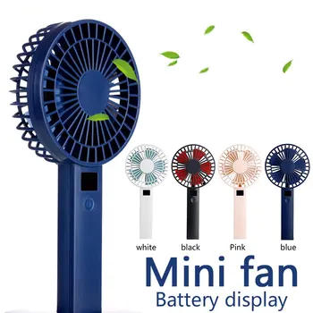 

2020 HOT Usb Charging Mini Fan Desktop Desktop Power Display Handheld Cute Small Fan Portable Home Office Fan