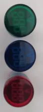 Mini voltímetro Digital redondo de 22mm, medidor de voltaje de CA 12-500V, Monitor de potencia, indicador LED, lámpara piloto, bricolaje