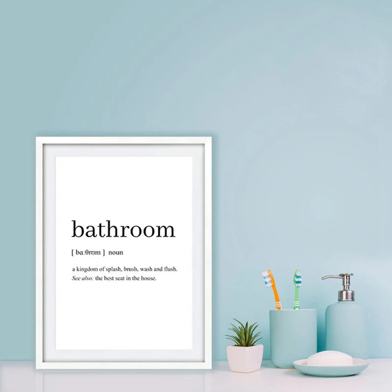 Funny Bathroom Signs Print
