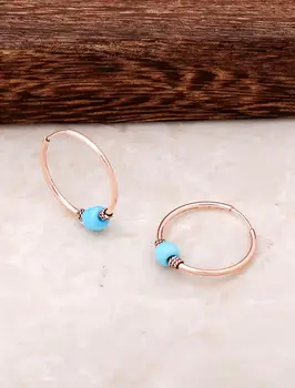 

925 sterling Rose Silver Turquoise Cubic Zirconia Ring Earrings authentic women silver earrings turkish jewelry 2020