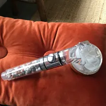 FOHEEL-Cabezal de ducha de mano ajustable, 3 modos, alta presión, ahorro de agua, un botón para detener el agua