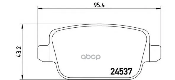 Колодки Тормозные Ford Galaxy/Mondeo/S-Max/Volvo S80/Xc70/Freelander 06- Задние Brembo P44016 Brembo арт. P44016