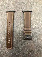 Correa de cuero de vaca Retro para Apple watch banda 44mm 40mm iWatch banda 42mm 38mm reloj pulsera Apple watch 5 4 3 21 38/42 44mm