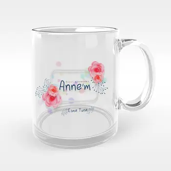 

Personalized Day Today My Mom Design Glass Mug Cup
