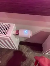 Tuya Smart ZigBee-válvula termostática programable, actuador de radiador TRV, controlador de temperatura, compatible con Alexa