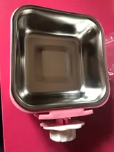 Pet-Supplies Water-Bowl Pet-Food Stainless-Steel Drinking-Dish Cat Round Puppy Square