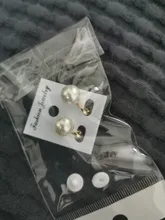 JIOFREE-pendientes de perlas de imitación para mujer, pendientes sencillos sin perforación, joyería elegante