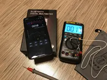 ANENG-multímetro Digital AN9002 con Bluetooth, multímetro profesional de 6000 recuentos, RMS, probador de voltaje de corriente AC/DC, rango automático