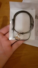 Conjunto de 2 uds. De pulsera de moda para parejas, brazalete de cuerda de diseño de Color negro con llave de bloqueo, joyas de envío al por mayor y directo
