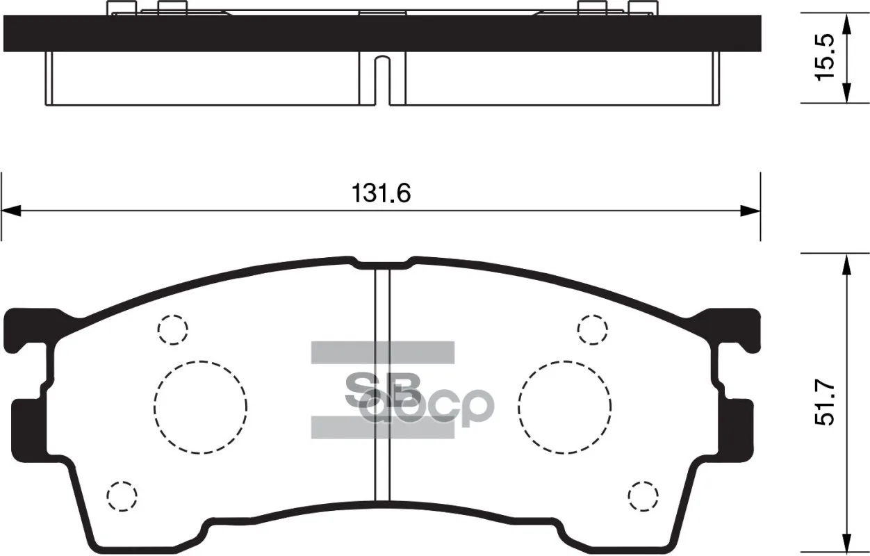 Колодки Тормозные Mazda 323/626/Premacy 92- Передние Sangsin Brake Sp2018 Sangsin brake арт. SP2018