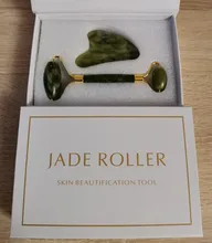 Rodillo de Jade Xiuyu Gua sha de piedra Natural, tablero raspador Guasha, conjunto de cuarzo, herramienta de masaje Facial, Estiramiento Facial, masajeador antiarrugas Delgado