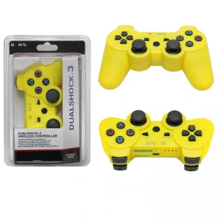 Джойстик PS3 (Bluetooth) беспроводной желтый |