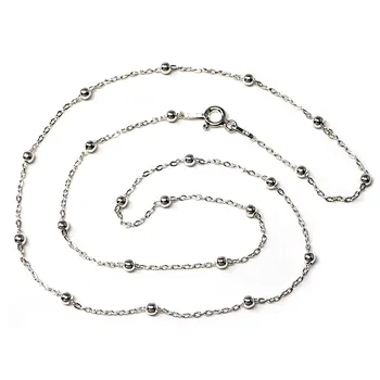 

Chain 925 Sterling silver m smooth 45cm. Combined ball chain clasp reasa