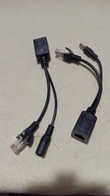 Anpwoo caliente de Cable POE pasivo de Cable adaptador de Ethernet inyector divisor POE módulo de fuente de alimentación 12 v 48v para cámara IP
