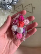 Teething Baby Pacifier-Chain Silicone Beads Shower Hexagon Necklace Gift Food-Grade BOBO.BOX