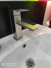Bathroom Faucet Taps Tap-Crane Mixer Sink Deck-Mounted Lavatory Cold-Water-Basin Matte Black