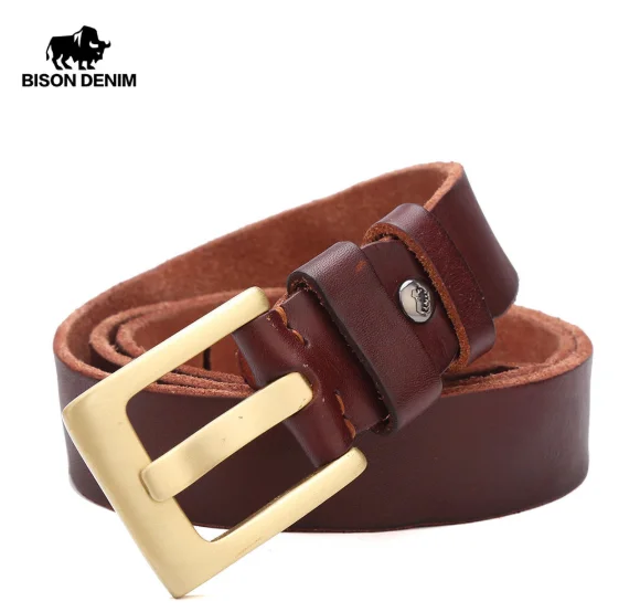 Ремень из натуральной воловьей кожи Bison Denim N71027