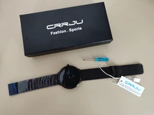 CRRJU – relojes de hombre, de cuarzo, casual, delgado, de malla de acero, impermeable, deportivo, masculino