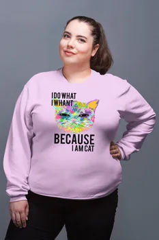 

Angemiel Wear Because I Kediyim Pink Women Sweatshirts