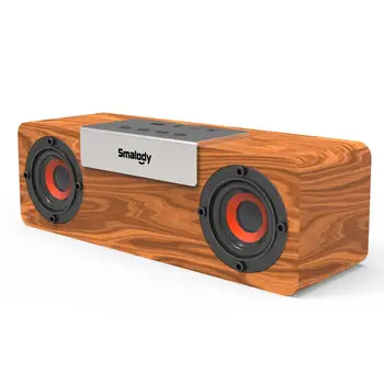 

SL-50S wooden Bluetooth 5.0 wireless speaker 8W outdoor support U disk card, AUX multi-function audio Speaker for Phone