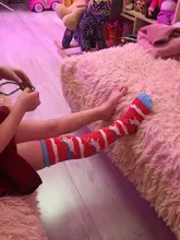 Calcetines hasta la rodilla con dibujo de unicornio para niños y niñas, de algodón, largos, infantiles, de 3 a 12 años