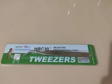 Vetus-Pinzas profesionales para pestañas, de acero inoxidable, antiestáticas, para extensión de pestañas postizas