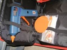 Kit de herramientas de Pistola de Pegamento Caliente con ajuste de temperatura, pistola de silicona de 150W para reparación de artesanías, bricolaje, barras de pegamento de 11mm, boquilla de cobre puro