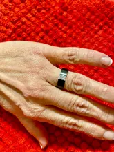 Carofeez-Anillo de piedras de imitación tipo circón para hombre y mujer, joyería negra, accesorios para amantes