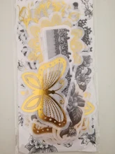 Diario Vintage decorativo, 60 hojas/paquete, diario dorado, Calaveras, flores, pegatinas de plantas, álbum de recortes, papelería de escamas