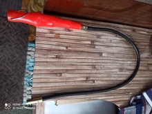 Imán de luz LED de 60cm, herramienta de garaje Flexible, reparación de pastilla magnética, mango de plástico rojo Flexible, agarrador de Metal