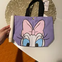 Lindo Disney de tendencia de moda bolsos de Mickey Mouse casual pequeño bolso mickey Minnie Portátil Bolsa de lona esposas bolsa de almuerzo bolsa de caja