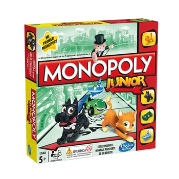

Hasbro Monopoly Junior table game of characters Animal version Spanish old 5-7 years
