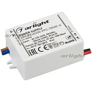 

028780 power supply arj-ke40250-pfc-triac-a (10W, 250ma)-1 pc Arlight
