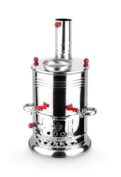 

Samovar on burning 5 liters with compartment for brewing