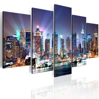 

Picture-the city in the lights reflectors-100x50 cm
