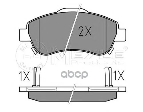 025 246 3819/W_колодки Дисковые Перед.! Honda Cr-V 2.0/2.2d/2.4 06 Meyle 0252463819w Meyle арт. 0252463819W