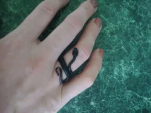 1 Uds estereoscópica nuevo Retro Punk muy grandes anillo de serpiente de la personalidad de la moda serpiente anillo ajustable con apertura de la joyería como regalo