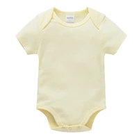 High Quality Baby Rompers Boys Clothing Muslin Blank Bodysuit Girls Pink Plain Colors Jumpsuit One piece Infant Products 0-24M 4