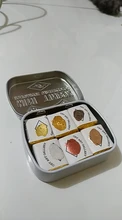 Juego de pigmento de acuarela hecho a mano, Perla metálica, pintura profesional dorada para Acuarelas, Pintura Artística, dibujo, color agua