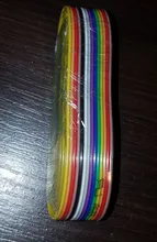 Ribbon-Cable Dupont-Wire Rainbow Flat Pitch-Color 1meter for FC 40P/50P
