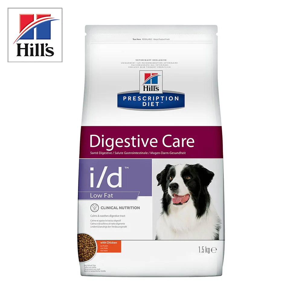 Сухой диетический корм для собак Hill's Prescription Diet i/d Low Fat, при растройствах жкт, низкое содержание жира,курица 1,5кг