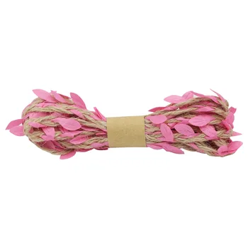 

2ar206 decorative rope with leaves, 3 M. (pink)