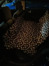 Portadores Del Perro Huella PERRERA CARAMELO Impermeable Trasero Hacia Atrás la Cubierta de Asiento de Coche Perro Esteras Hamaca Protector Con Cinturón de Seguridad D1010