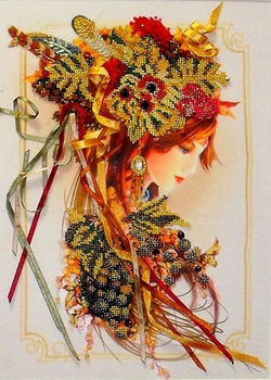 

B-643 set for embroidery with beads 'чарівна митмит'ос,, 22,5*31,5 cm