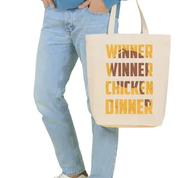 

Angemiel Bag Large Pubg Chicken Dinner Shopping Beach Tote Bag